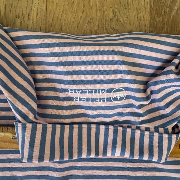 Peter Millar Summer Comfort Striped Polo LARGE LOGO TPC Scottsdale - Picture 6 of 7